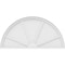 Ekena Millwork Half Round 4 Spoke Architectural Grade PVC Pediment, 48"W x 24"H x 2"P PEDPS048X240HRO04 - alternate 6